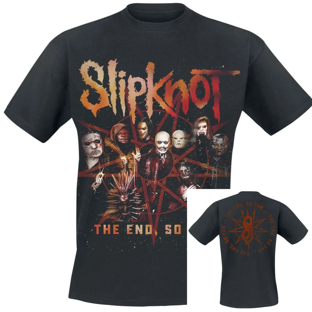Iowa Star Slipknot T-Shirt Men Women Vintage Metal Rock Band Graphic Tee 100% Cotton Summer Streetwear Top