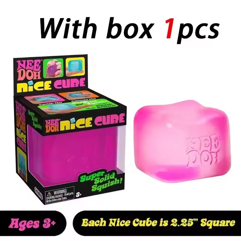 Schylling Needoh Nice Cube Sensory Nice-Sicle Stress Relief Squishy Cube Anti-Anxiety Squeeze Object For Focus ADHD Population CB DROPSHIPPING