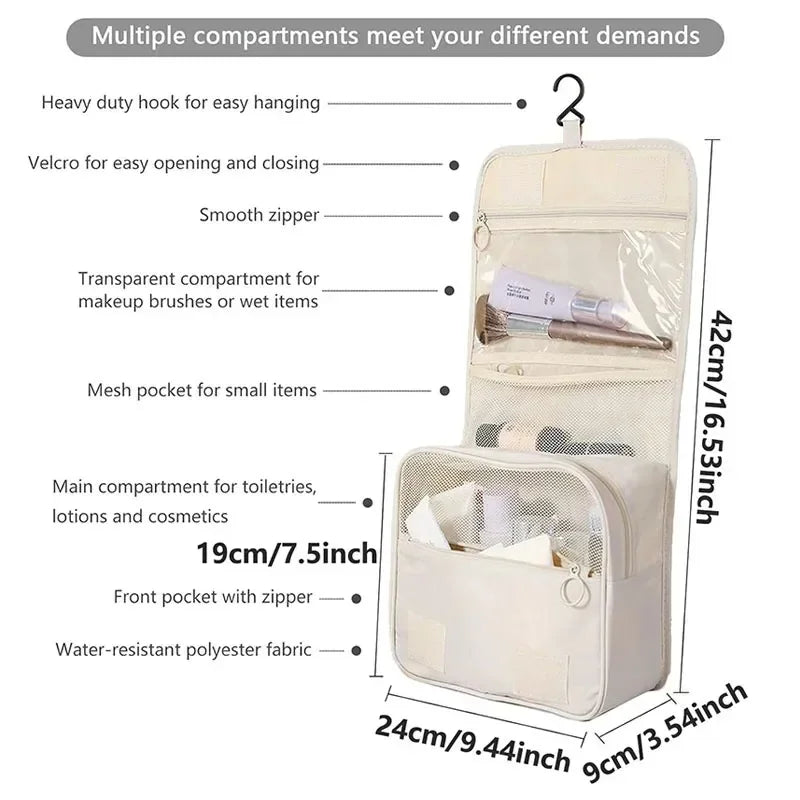 Travel Makeup Bag High Capacity Toiletries Storage Pouch Travel Make Up Organizer Waterproof Beauty Bag Bathroom Wash Bag CB DROPSHIPPING