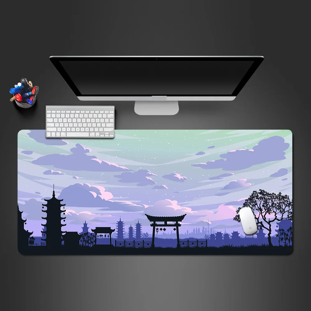 Mouse Pad Sakura Landscape Desk Accessories Mat Gamer Rug Xxl Keyboard Pad 1000X500x3MM Desk Mat Office Carpet Gaming Mouse Mats CB DROPSHIPPING