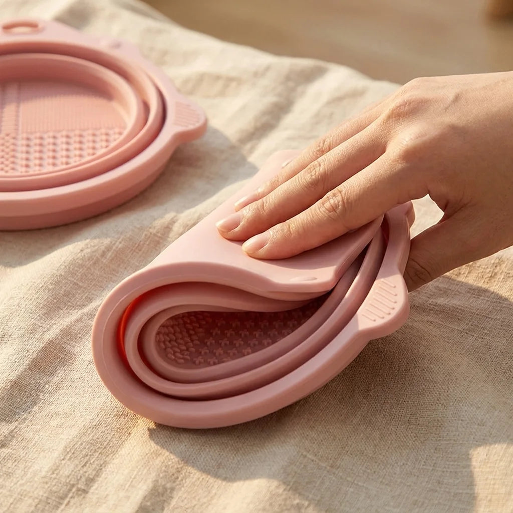 Makeup Brush Cleaner Bowl Set Gentle Clean No Hurt Bristles Wet Dry Powder Puff Cleaning Beauty Tools CB DROPSHIPPING