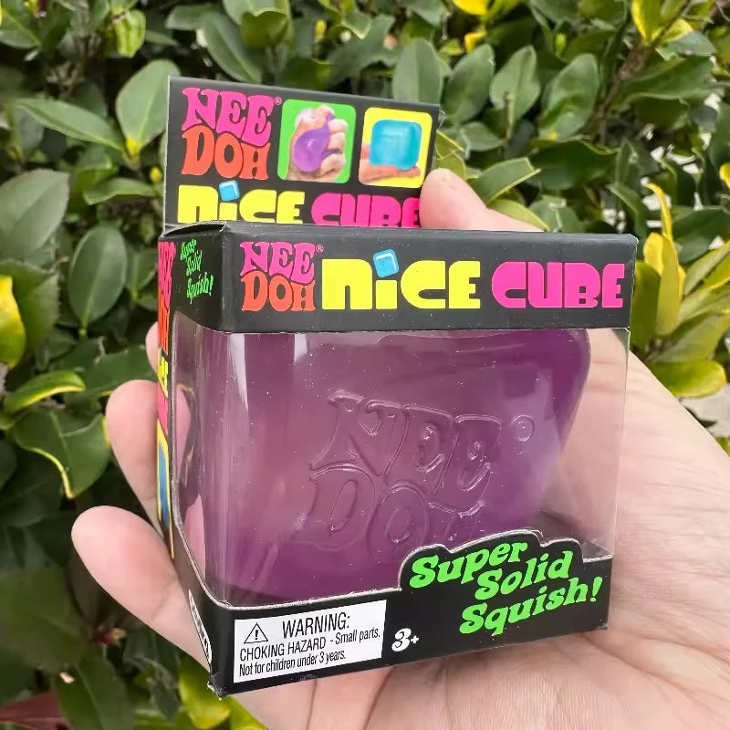 Schylling Needoh Nice Cube Sensory Nice-Sicle Stress Relief Squishy Cube Anti-Anxiety Squeeze Object For Focus ADHD Population CB DROPSHIPPING