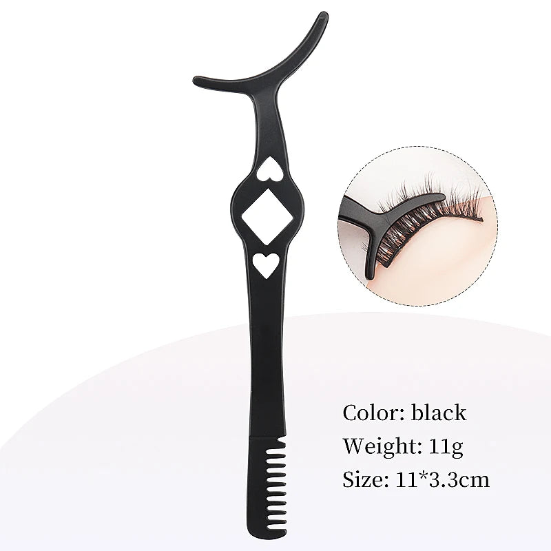 1Pcs False Eyelash Tweezer Eye Lash Applicator Comb Makeup Tools Auxiliary Curler Mink Eyelashes Extension Professional Tweezers CB DROPSHIPPING