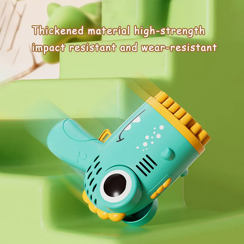 40 Hole Dinosaur Bubble Handheld Bubble Machine, Electric Bubble Gun Outdoor Wedding Party Toy(without Bubble Water) CB DROPSHIPPING