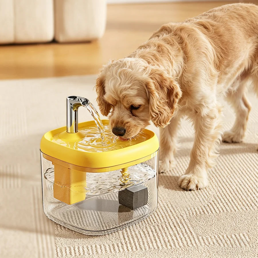 1.5L Automatic Pet Water Dispenser for Cats Dogs Ultra Quiet Pump Filtered Drinking Water Easy to Clean Pet Water Bowl USB 5V