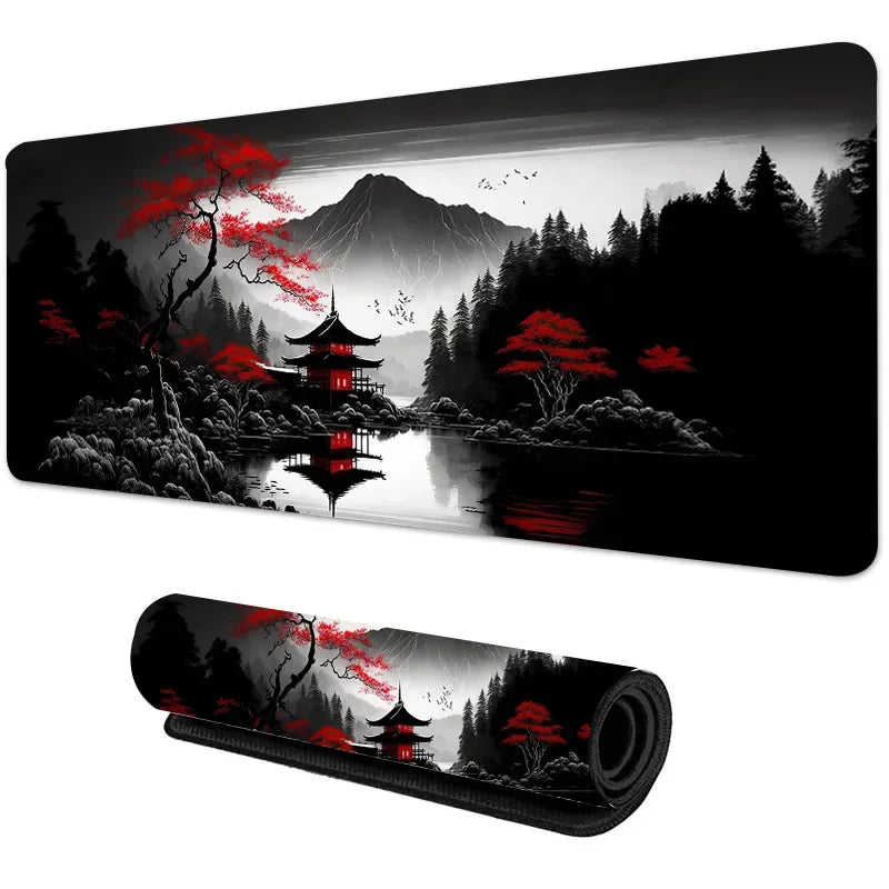 Sakura Scenery Mouse Pad Large Anti-Slip Rubber Gaming MousePad Durable Desk Pad Thick Seam Edge Suitable for Office and Gaming CB DROPSHIPPING