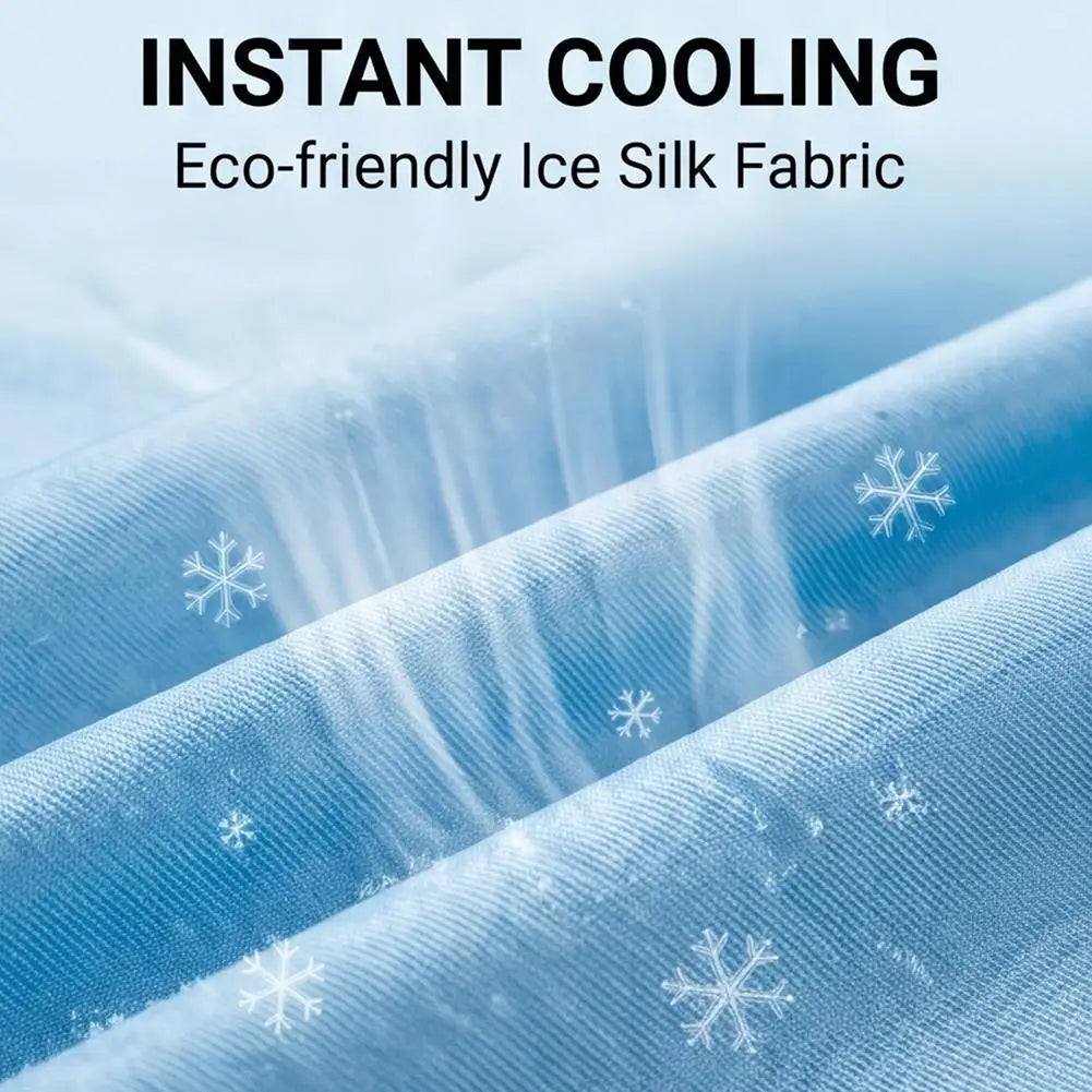Summer Ice Silk Dog Cooling Mat Breathable Pet Cushion Washable Dog Cat Sleeping Bed Blanket Pad For Small Medium Large Dog Cat