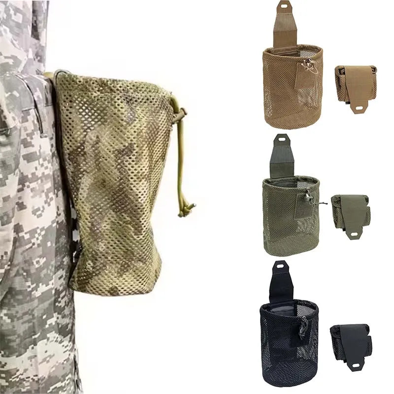 Nylon New Roll-Up Mesh Dump Pouch Magazine Storage Mini Foldable Net Pocket EDC Tactical Outdoor Sport Camping Hunting CB DROPSHIPPING