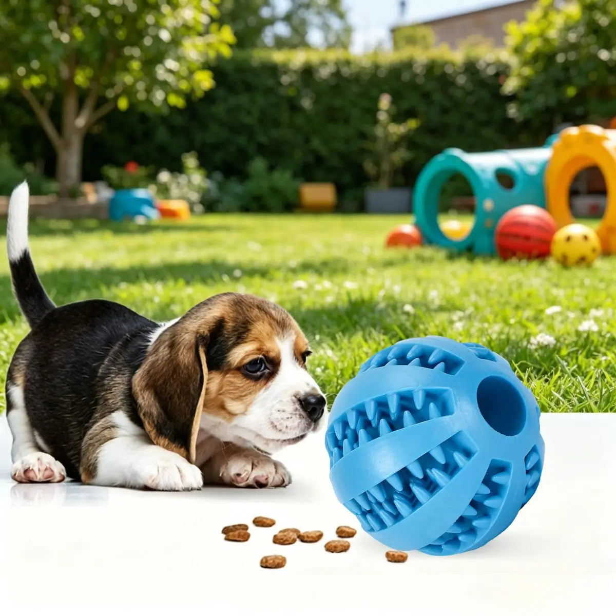Dog Toy Ball Bite Resistant Teething Toys Balls for Small/Medium/Large Dog and Puppy Cat Dog Pet Food Treat Feeder Chew Tooth CB DROPSHIPPING