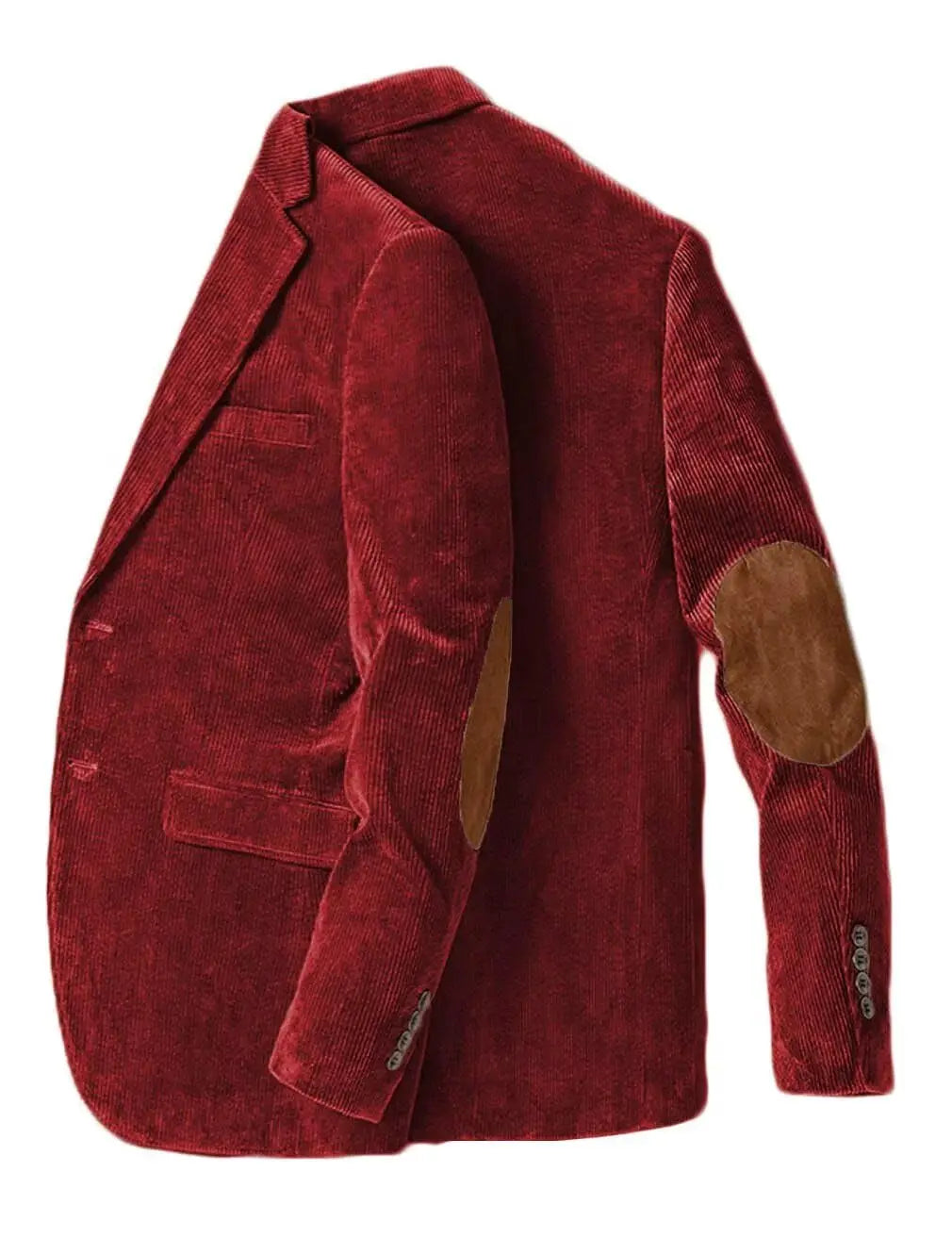 Men's Corduroy Blazer Single Breasted Men's Jacket with Elbow Patch Business Casual Jacket Suit Pants Spring Fall Sport Coats CB DROPSHIPPING