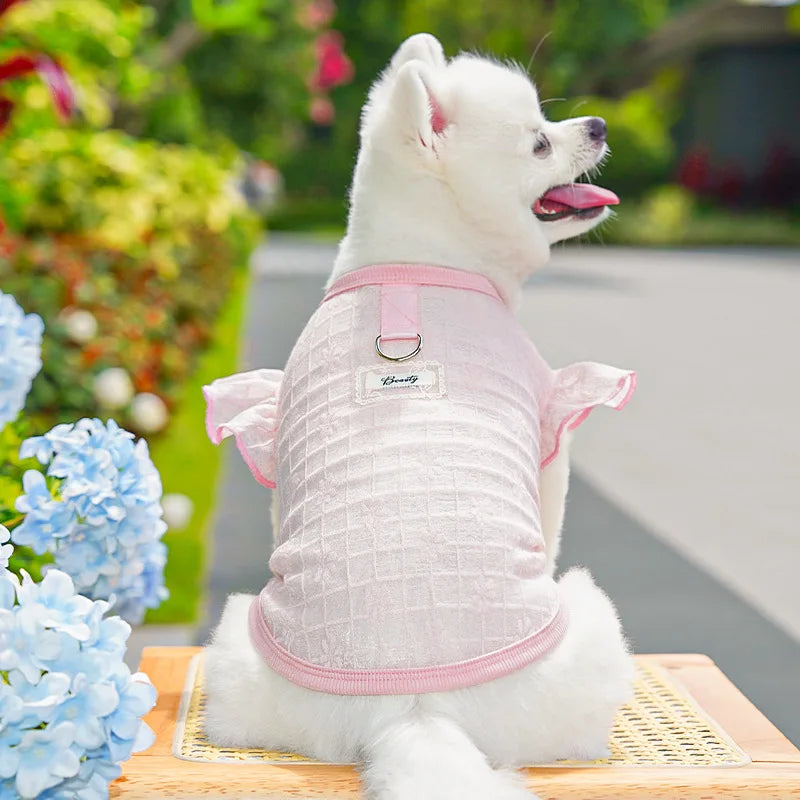 XS-XXL Thin Dog Cooling Vest Breathable Clothes Puppy Pet Costume for Small Dogs Cute Fruit Print  Puppy Cheap T-shirt