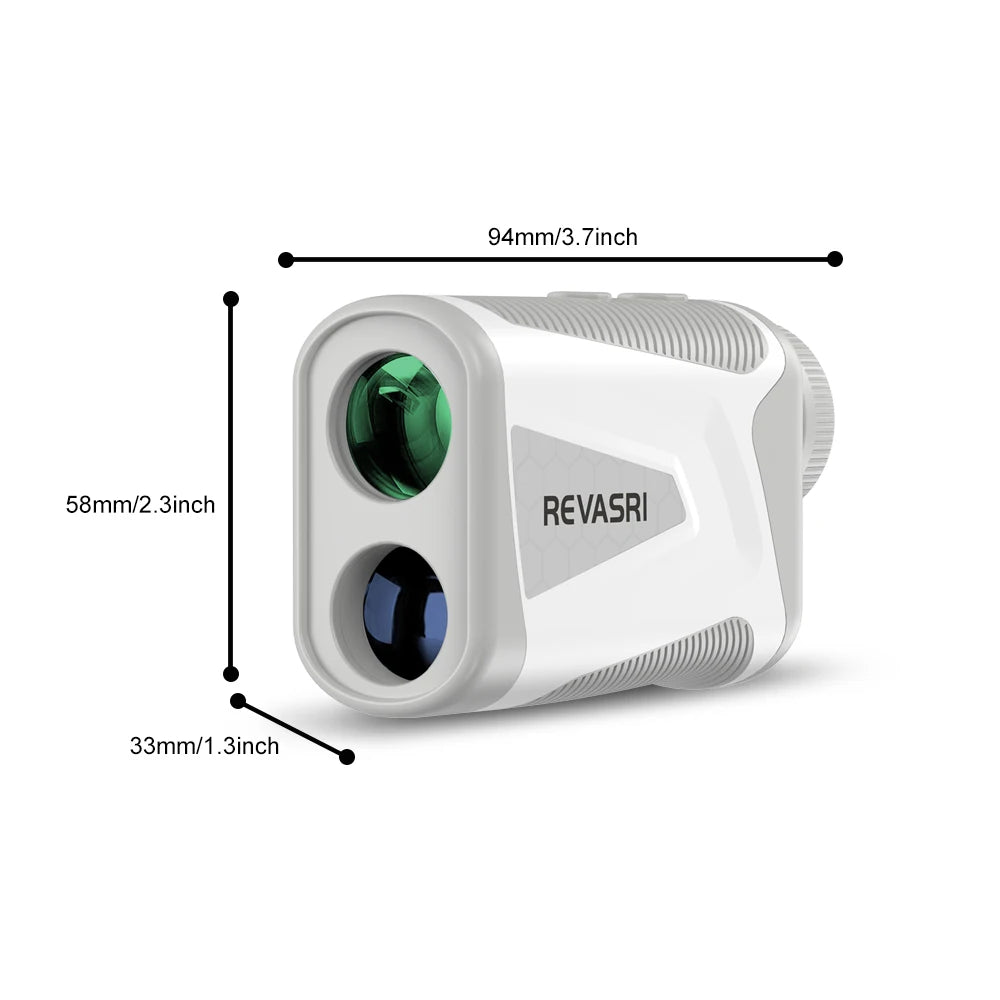 REVASRI Golf Laser Rangefinder 600M/800M/1000M with Slope and Flag Pole Lock Vibration for Golfing Sport, Hunting, Survey
