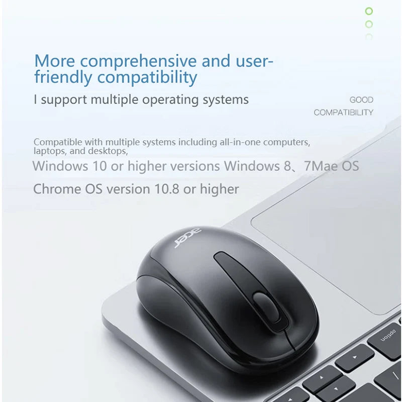 Acer 2.4Ghz Wireless Mouse Optical Portable Business Office Silent Mouse Suitable For Computer Laptop Notebook PC Esports Games CB DROPSHIPPING