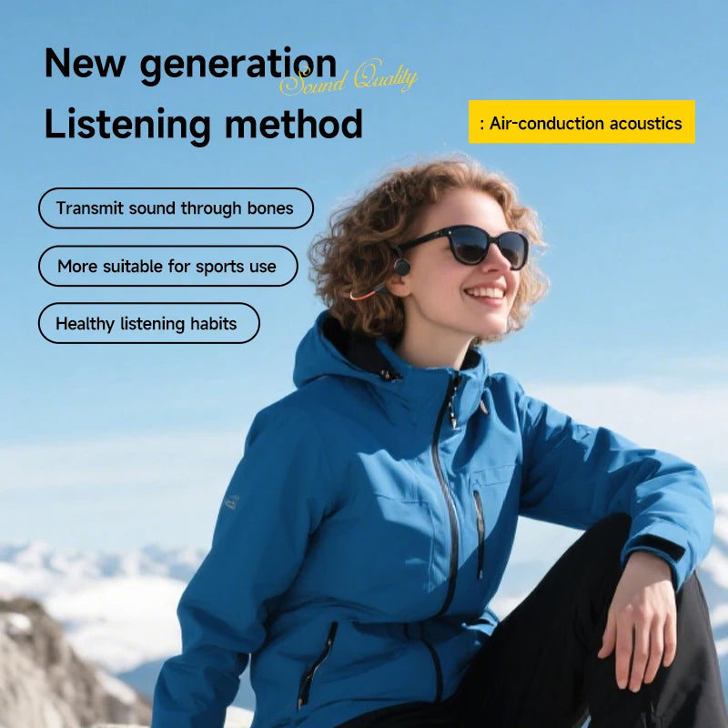 OnePlus Bone Conduction Headset Sport Headphone IPX8 Waterproof Bluetooth 5.4 Wireless Earphone Hands-free With Mic for Exercise CB DROPSHIPPING