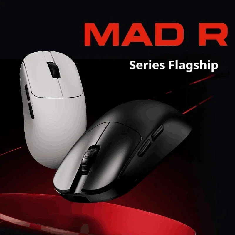 The New Vxe Mad R/R Major Gaming E-Sports Mouse Paw3395/3950 Dual-Mode Nonporous Lightweight Ergonomic Standard 8k CB DROPSHIPPING