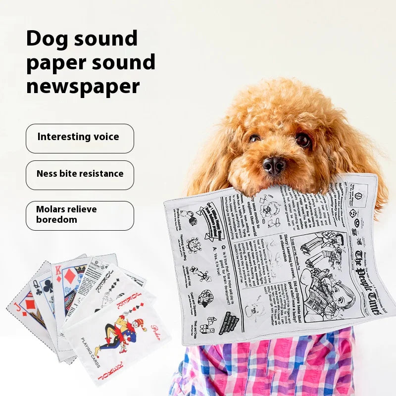 Pet noise paper toys dog toys pet noise plush toys newspapers  bite resistant and Pleasure and Boredom Relief Artifact CB DROPSHIPPING