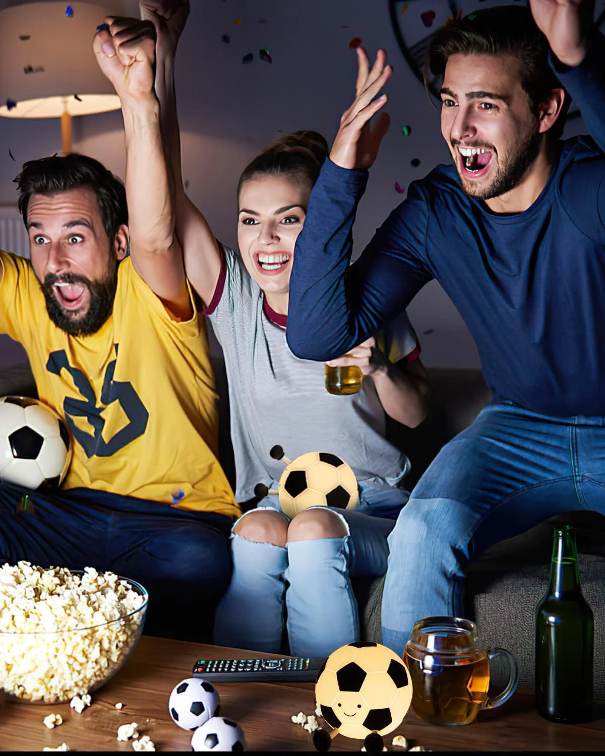 Sport Fans Soccer Light,Rechargeable Small Lamp Dimmable with Soft Touch,Football Nightlight Cute Squishy Lamp for Childs gifts CB DROPSHIPPING