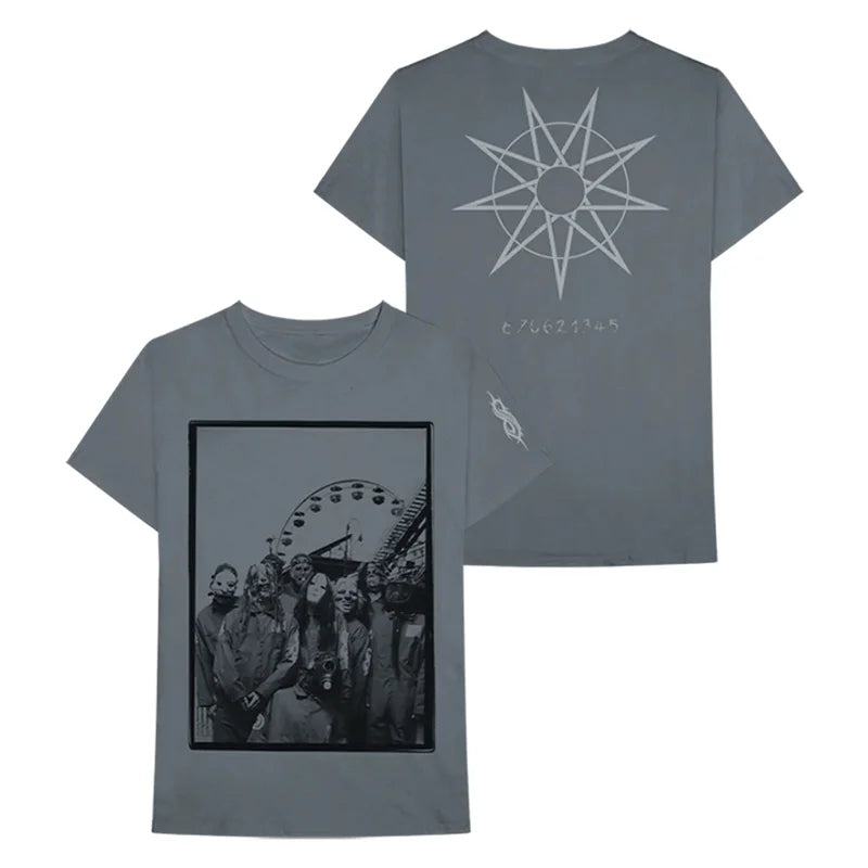 Devil's Face Slipknot Band T-Shirt 100% Cotton Graphic Tee Men Women Summer Streetwear Top