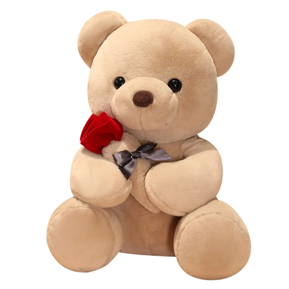Graduation Gifts Stuffed Animal Rose Bear Flower Kawaii Hug Bear Cartoon 23cm Bear Home Decor