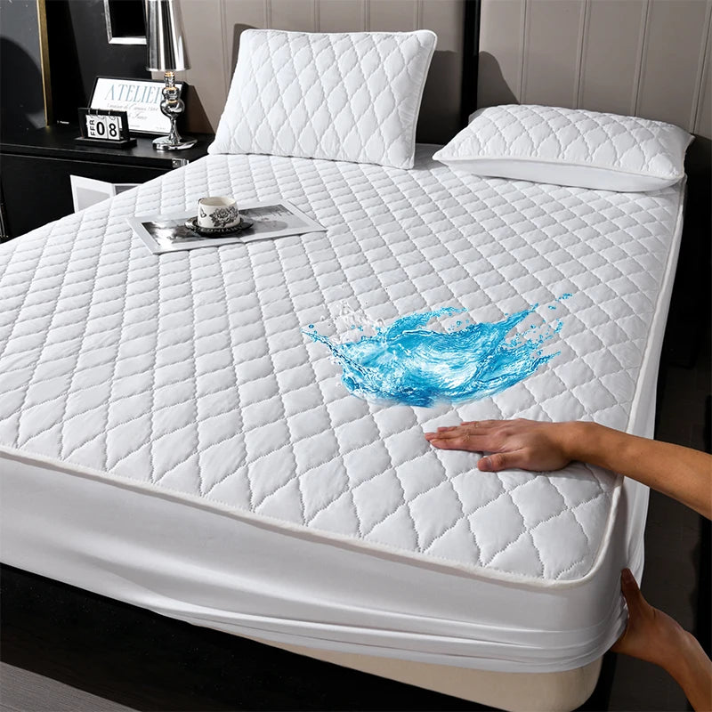 A Soft, Luxurious, High-Quality Mattress Cover  That Is Breathable and Cool, Liquid/Stain Resistant. a Mother's Day Family Gift. Machine Washable. Features Tight Elastic Edging, Pet-Friendly,
