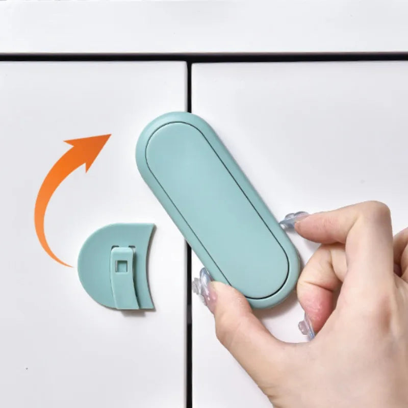 Latch Cabinet Door Protection 5pcs Children's Drawer Safety Baby Anti Pinch Hand Invisible Lock Opposite Door Wardrobe Lock CB DROPSHIPPING