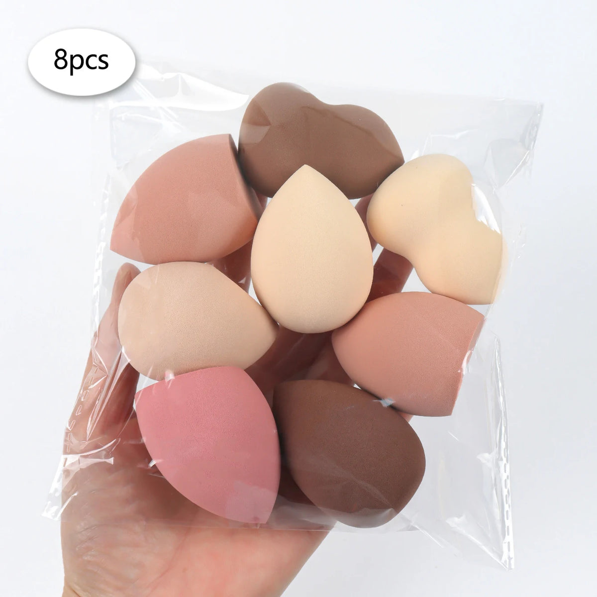 3/8/12/16/24/32/48Pcs Milk Coffee Makeup Sponge, Suitable for Applying and Setting Makeup, Suitable for All Skin Types CB DROPSHIPPING