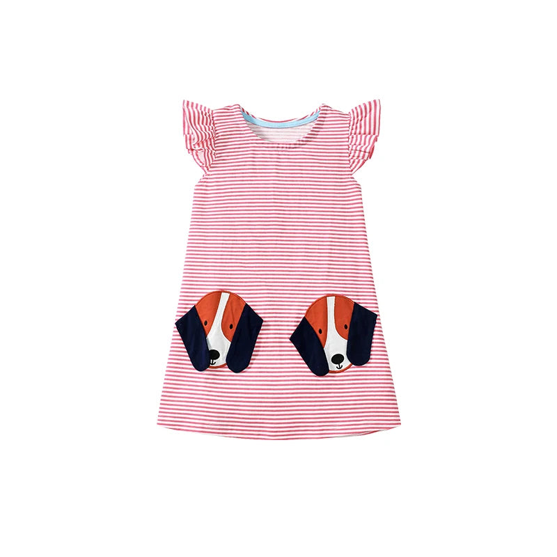Little maven Baby Girls Casual Clothes Little  Girls 2026 New Summer Dress Kids Elegant Party Dress Children's Clothing CB DROPSHIPPING