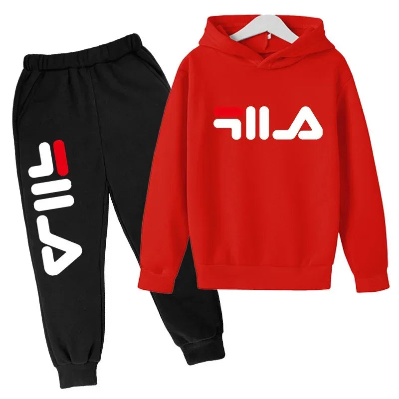 Spring Autumn New Fashion Kids Tracksuits 3-12 Years Boys and Girls Casual Sports Hoodie Tops+pants 2pcs Sets Children Clothes CB DROPSHIPPING