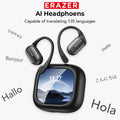 ERAZER XF38  Bluetooth Earphones AI Translator Earbuds OWS LCD Touch Screen Sport Wireless Headphones HD Stereo Sound Longlife