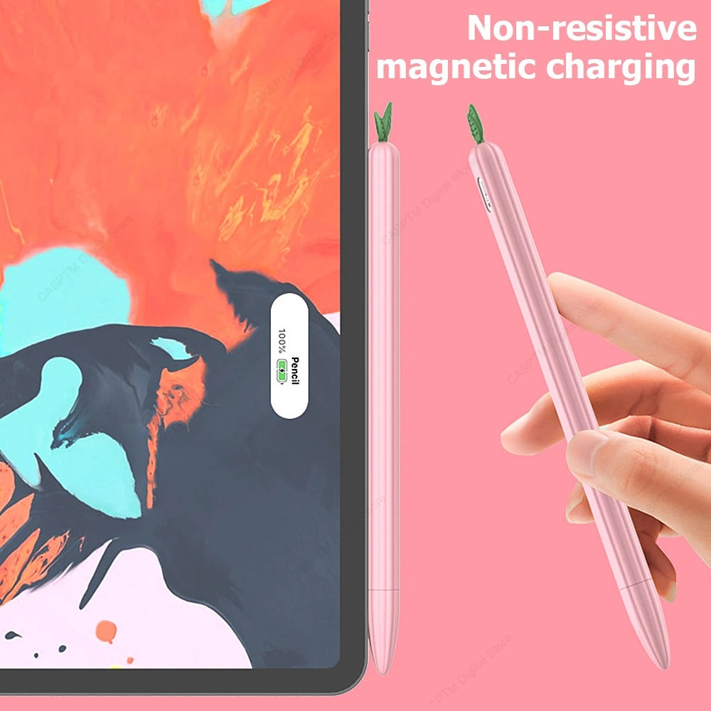 For Apple Pencil Pro Case Soft Silicone Holder Stylus Pen Cover For Apple Pencil 2 2nd Generation Cases Tablet Touch Pen Coque CB DROPSHIPPING