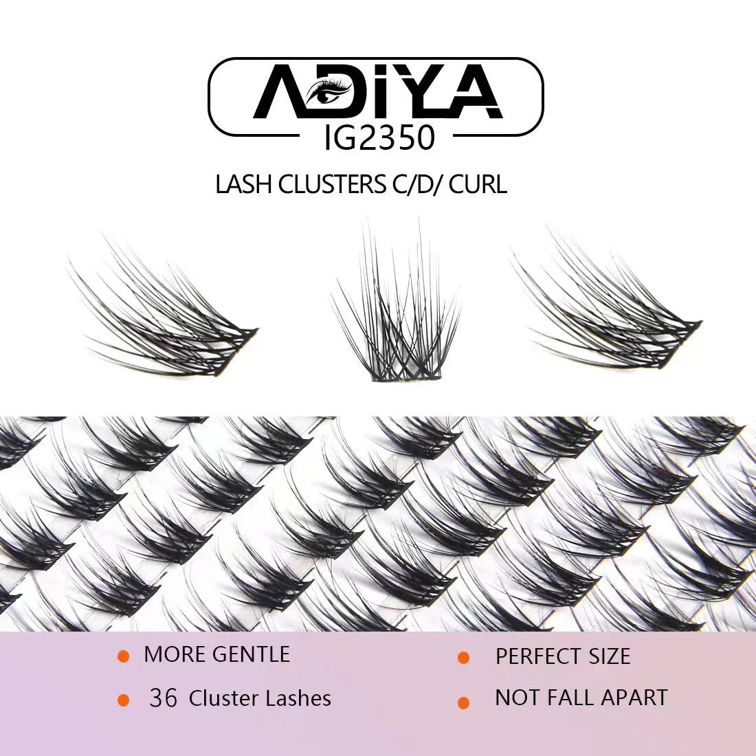 36Pcs C/D/dd 10-15mm DIY Eyelash Extension Segmented Cluster Easy Makeup Big Eye Secret Super Natural Lash Glitter Premade Lash CB DROPSHIPPING