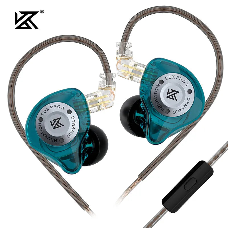 KZ EDX PRO X Dynamic Drive Earphone HIFI Bass Earbud Gaming Sport Music Noise Cancelling Headset Detachable Cable