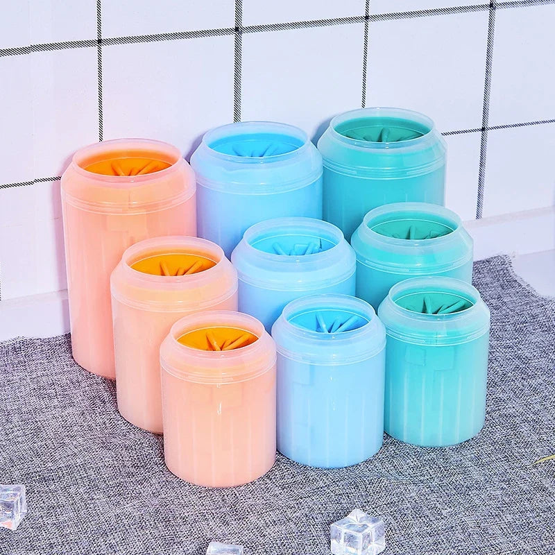 Pet Paw Cleaner Soft Silicone Material Pet Foot Wash Cup Cat and Dog Foot Cleaner Portable Massage Pet Paw Cleaning Supplies CB DROPSHIPPING