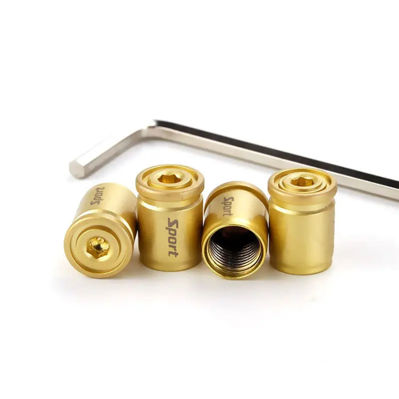 4x Titanium Anti-theft Car Tire Valve Cap Aluminum Sport Exterior Auto Air Caps CB DROPSHIPPING