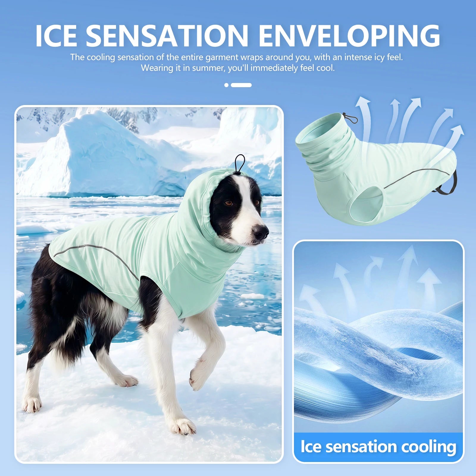 Dog Shirt,Cooling Vest Lightweight Breathable,Dog T-Shirts All-Season UV Protection Pet Clothes Quick Dry Soft Stretchy Shirt