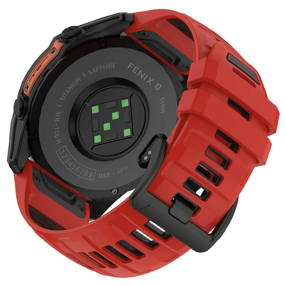 22/26mm Silicone Watchband Fenix 8 Pro Sport Strap For Garmin Tactix 7/Quatix8 Forerunner 970 965 Instinct 2X Quick Fit Bracelet CB DROPSHIPPING