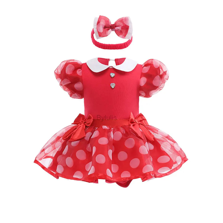 Baby Girls Costumes Kid Romper Tutu Dress with Headband Infant Baby Girl Princess Alice Clothes Aurora Belle Dress Party Costume CB DROPSHIPPING