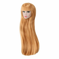 European Face Doll Head Long Hair White Normal Tan Skin Practice Makeup Head Fashion Doll Head for 11.5 Inch BJD Doll Body