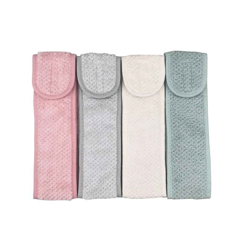 Adjustable Makeup Headband Soft Fleece Face Wash Towel Bath Spa Facial Hairband Skincare Beauty Head Wrap Accessory CB DROPSHIPPING