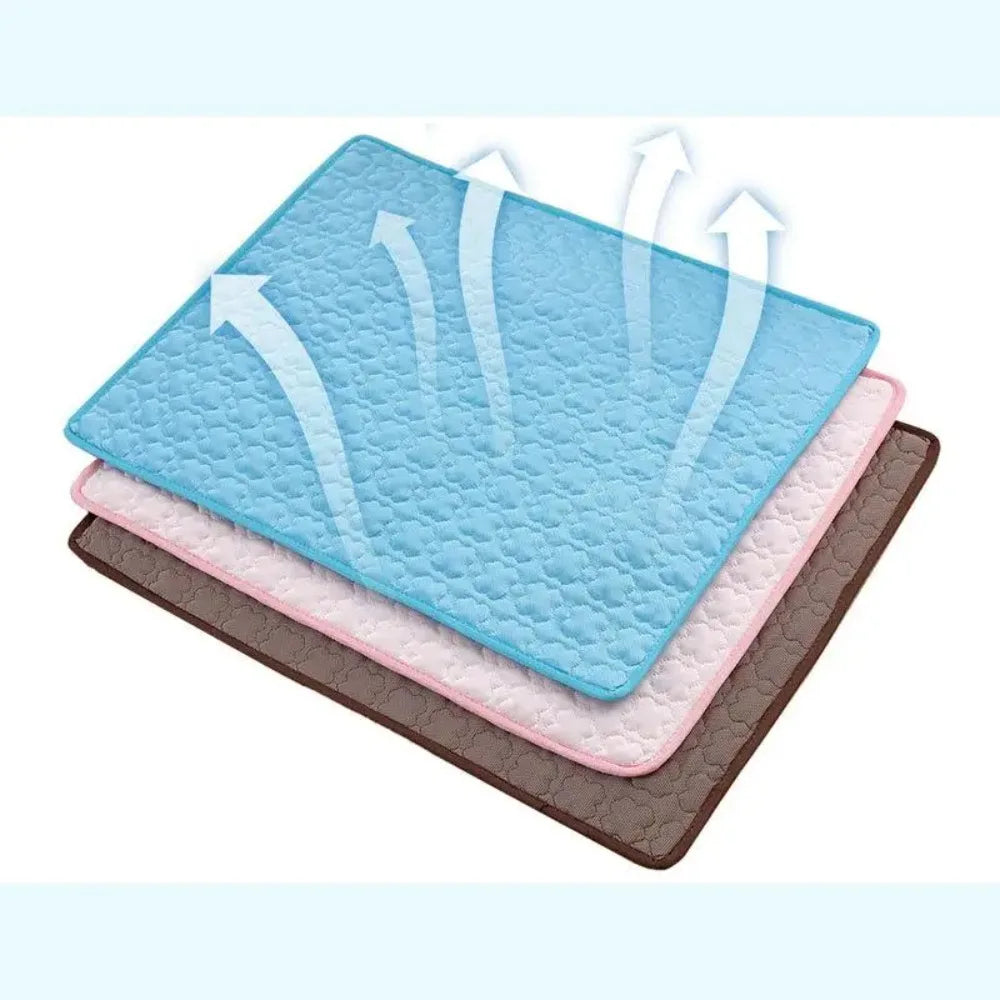 Pet Ice Pads Summer Dog Cooling Mat Cat Breathable Blanket Cat Washable Sofa Breathable Pet Dog Bed Pet Car Seat Cushion Sofa