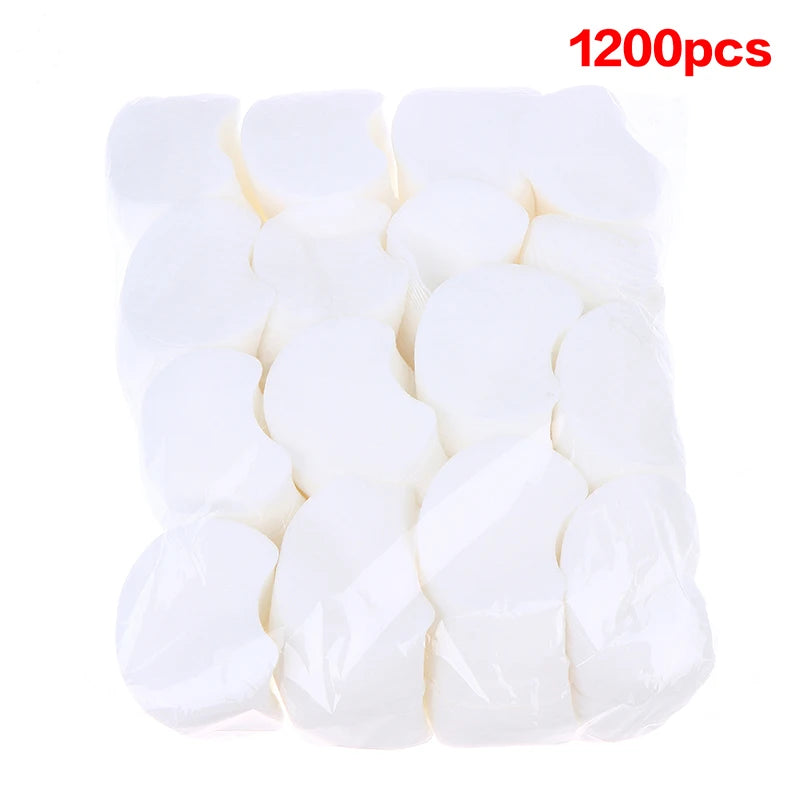 Bulk Pack Disposable Makeup Cotton Pads 60/300/600/1200Pcs Soft Pearl Notched Design Facial Cleansing Remover Pads Cosmetic Tool CB DROPSHIPPING