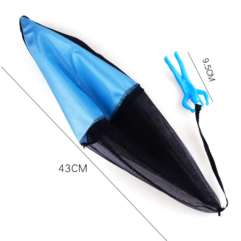 1pcs Hand Throwing Parachute Outdoor Funny Toys Game Play Toys for gift Parachute Sport with Mini Soldier Toys