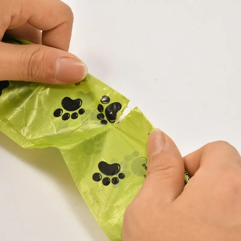 15 Pieces/roll 22*30 Cm Biodegradable Poop Dog Bags - Thickened Dog Waste Bags for On-the-Go Outdoor Cleanup CB DROPSHIPPING