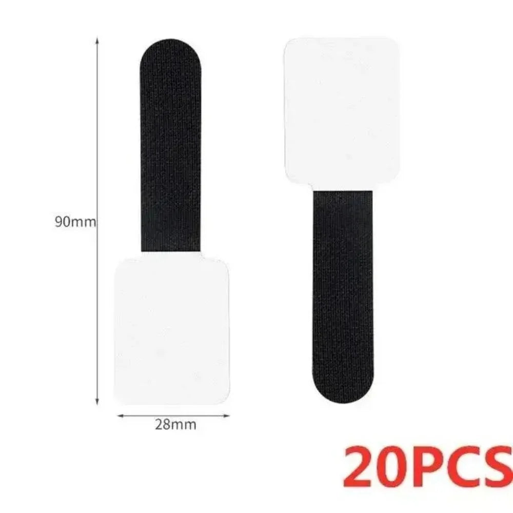 10/20Pcs Self Adhesive Reusable Cable Ties Wire Organizer Storage Stand Mouse Earphone Data Cord  Desktop Tidy Management Winder CB DROPSHIPPING