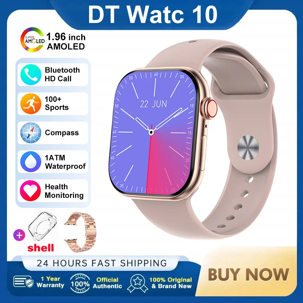 New DT Watch 10 Smartwatch 16GB Large Memory NFC 3D Stereo Vision Compass Muiti-Sport Mode Waterproof Bluetooth call Smartwatch CB DROPSHIPPING
