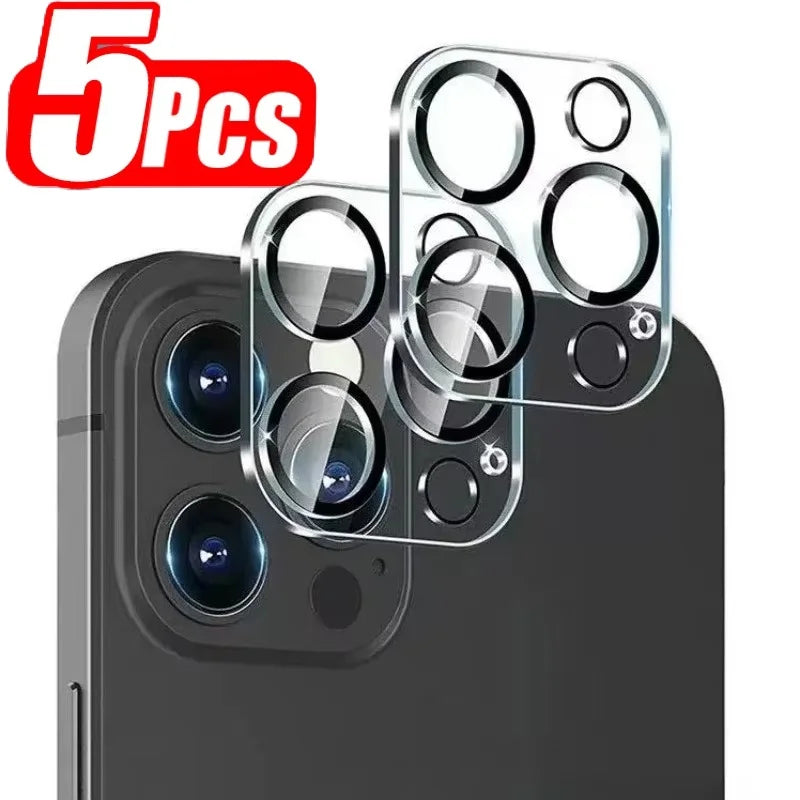 1-5pcs Camera Lens Protector Glass For iPhone 16 15 14 13 Pro Max Plus Mini HD Tempered Glass Full Lens Protector Camera Film CB DROPSHIPPING