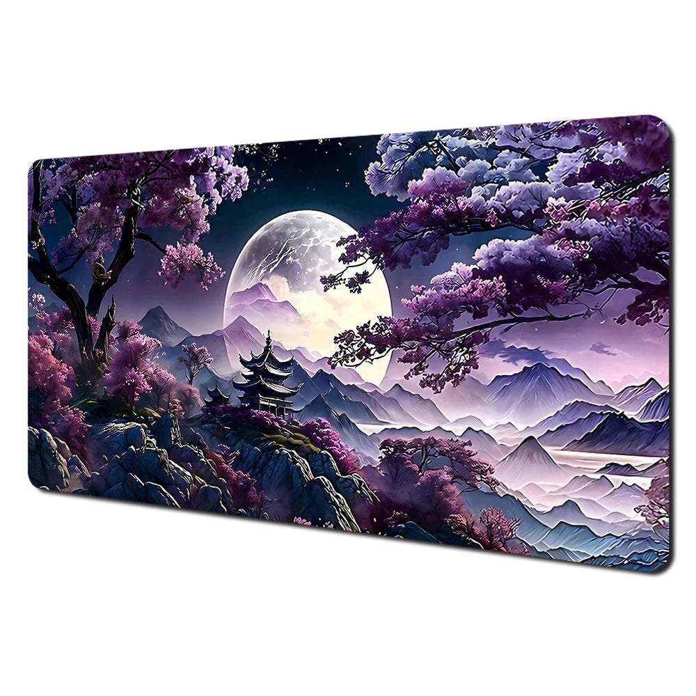 Red and Black Art Landscapes Large Mouse Pad Anti-Slip Durable Desk Mat Offices Accessories Keyboard Mouse Mat Tapis De Bureau CB DROPSHIPPING