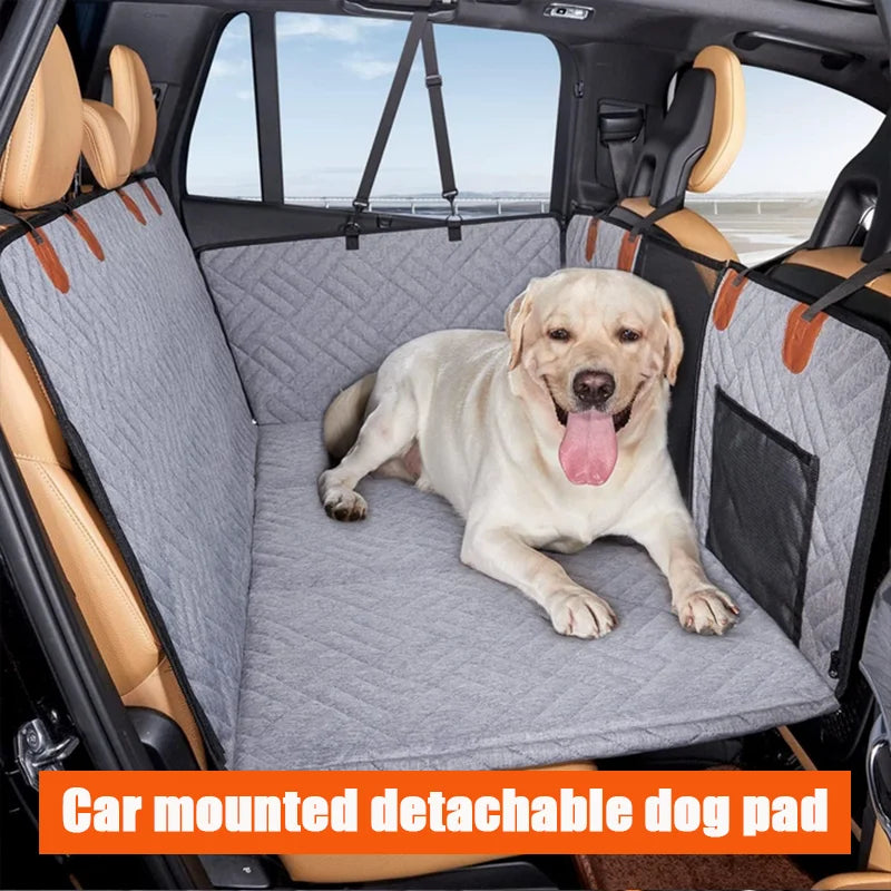 New Design Large Pet Back Seat Extender Car Backseat Protector Hammock Dog Car Seat Cover Hard Bottom for Travel CB DROPSHIPPING