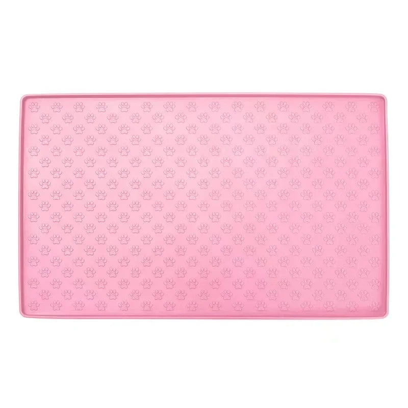 Pet Placemat Cat Dog Drinking Feeding Placemat Feeder Mats Cat Feed Mat Dog Food bowl Mat Silicone Waterproof Pet Bowl Pad 2025 CB DROPSHIPPING