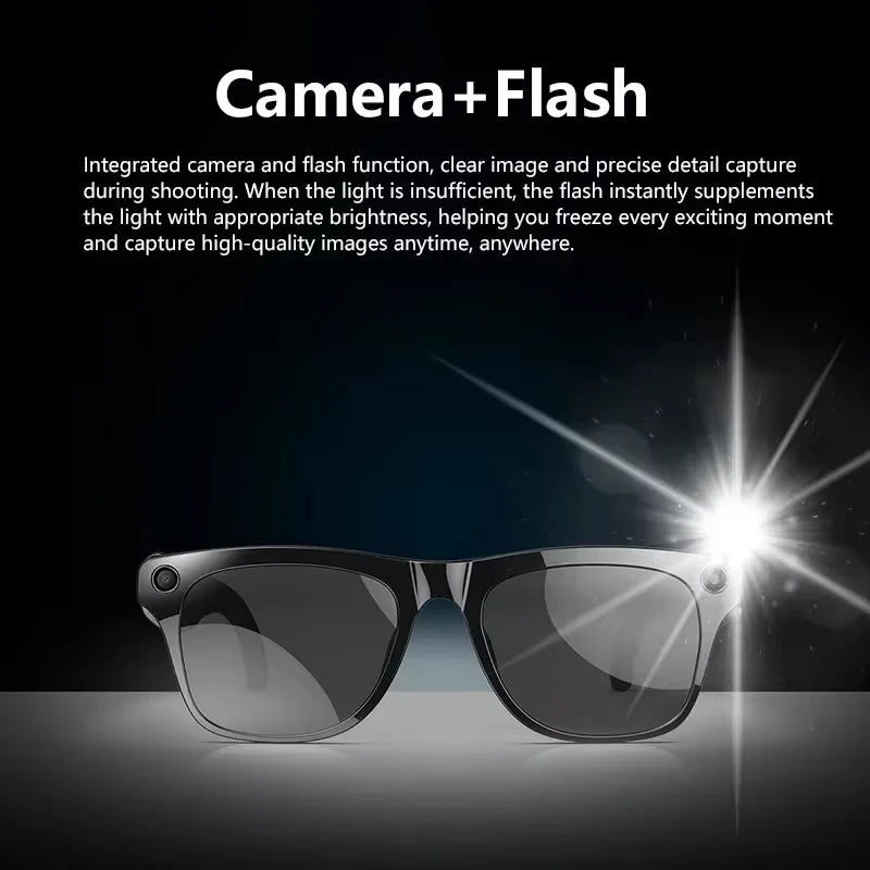 Lenovo Bluetooth 8K Smart AI Touch Glasses Camera With 800w Sport ChatGpt4.0 Sunglasses Calling Music Player For Men Women Gifts CB DROPSHIPPING